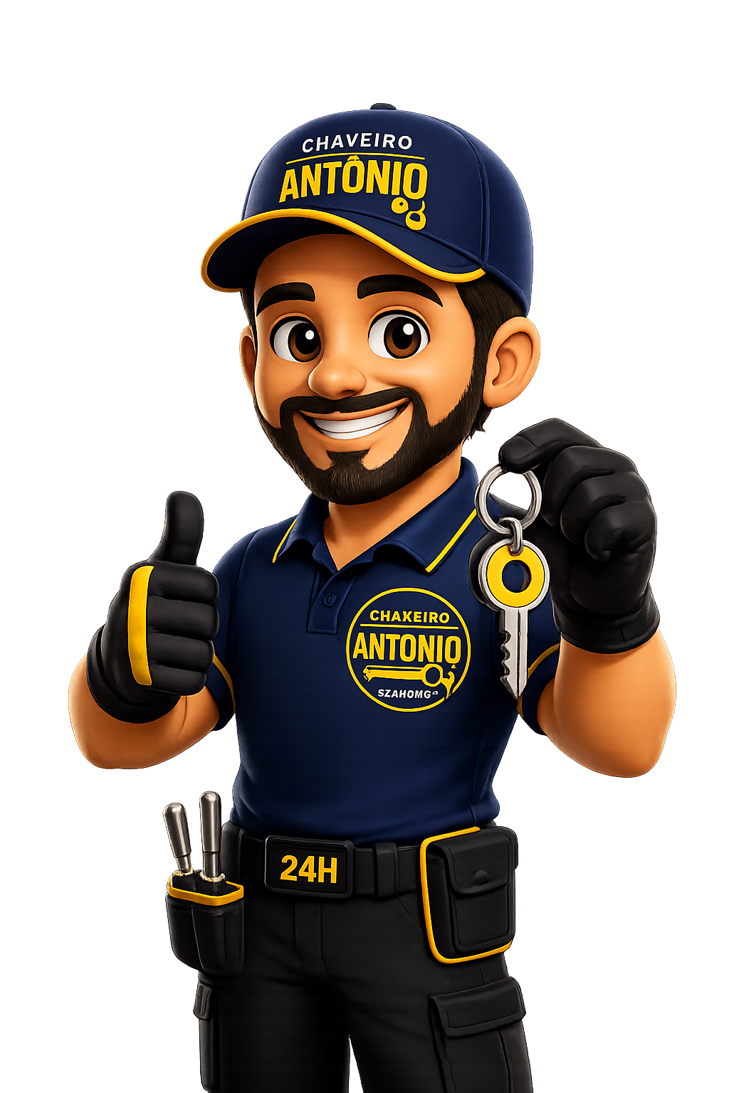 Mascote Chaveiro Antônio